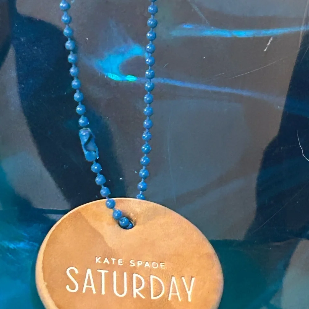 Kate Spade Saturday Blue Transparent Beach Tote Bag,